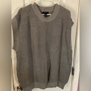 Forever 21 Women Oversize Vest| | Color: Gray | Size: S EXCELLENT CONDITION